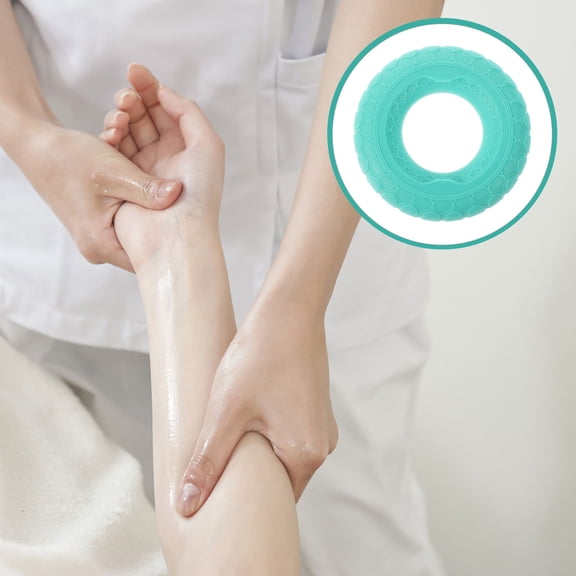 Raindrops Hand Grip Strengthener with Silicone Handles for Forearm and Finger Strength Exercise, Green