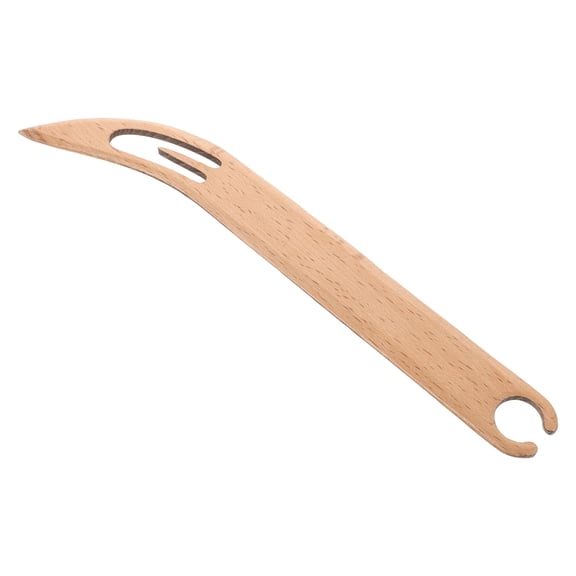FOMIYES Wooden Weaving Shuttle in Chocolate Color for Knitting, Tapestry, and Craft Projects, and Easy to Use