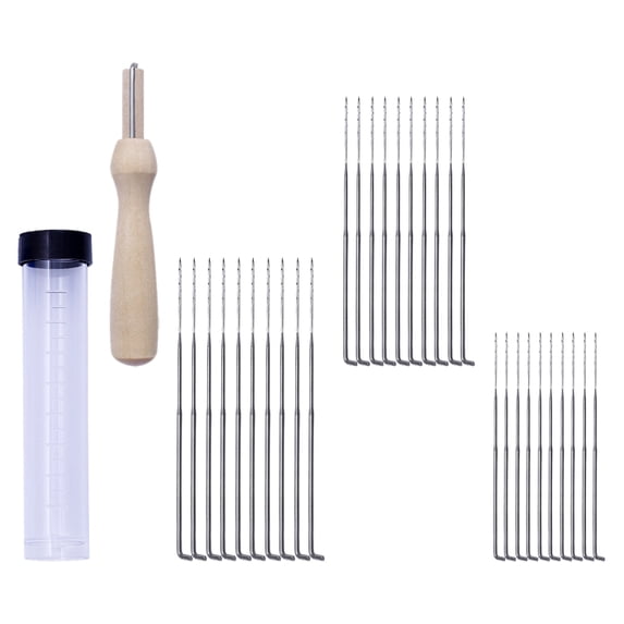Raindrops Wool Felt Embroidery Needle with Ergonomic Design for Home Use Assorted Color Stainless Steel
