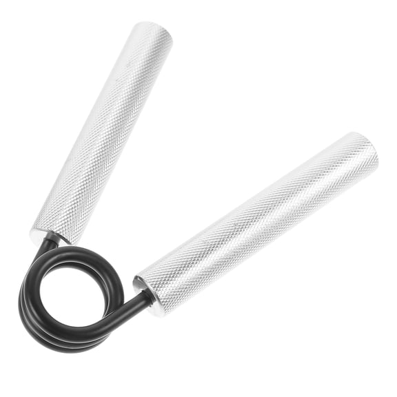 FOMIYES Plated Silver Hand Grip Exerciser, Durable Aluminium, Portable for Home Fitness