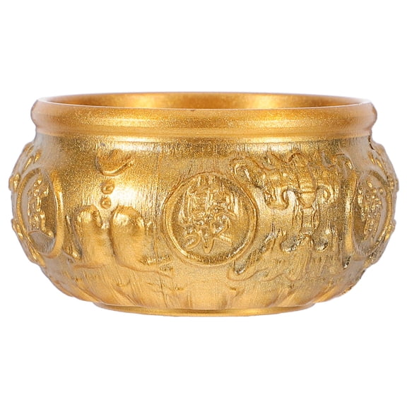 Raindrops Copper Treasure Basin Feng Shui Wealth Bowl For Living Room And Entryway Decorative Brass Treasure Bowl For Friends And Family