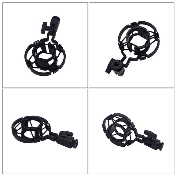 Raindrops  Handheld Mic Holder Adjustable Microphone Microphones Black