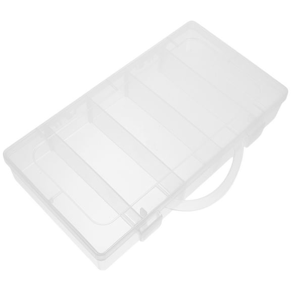 Raindrops Handicraft Storage Box Clear Shelves Crate Trashcan with Lid Transparent