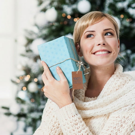 Raindrops Handmade Gift Tags with Twine String for Packaging 1 Set Khaki Paper