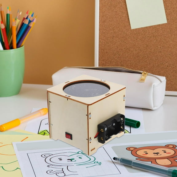 Raindrops Handmade Wooden Star Projector for Decor Beige Color Great for Science Exploration and Bedroom Atmosphere 1 Set