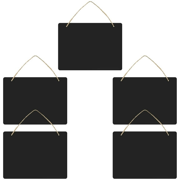 Raindrops Hanging Chalkboard Sign for Writing Use with Durable Wood Material Black Color Small Size