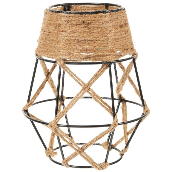 Raindrops Hanging Lampshade Pendant Lamp Shade Rustic Ceiling Lamp Cover Woven Lamp Cover