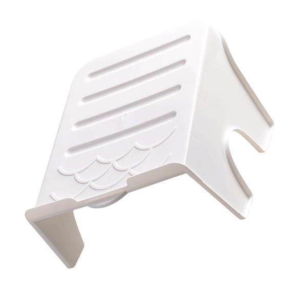 Raindrops White Hanging Shoe Organizer Rack Space-Saving Entryway Storage Shelf for Shoes and Accessories