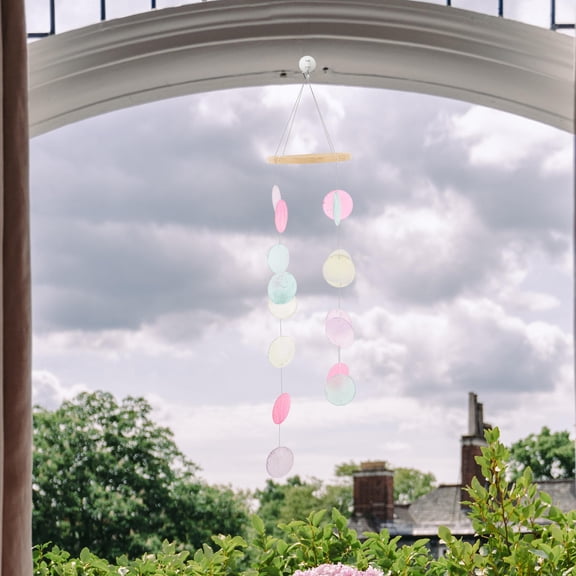 Raindrops Hanging Wind Chime Shell Wind Chime Synthetic Material Elegant And Simple Design 1Pack