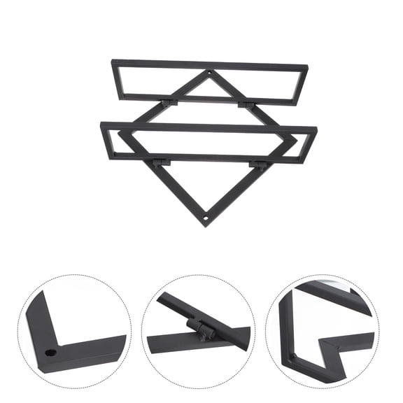 Raindrops Hanging Wine -mounted Wine Display Wine Storage Rack 26x25cm Black