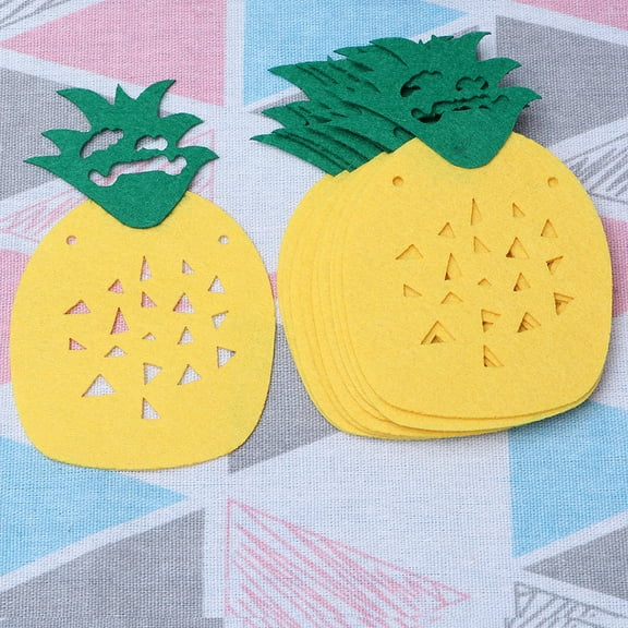 Raindrops Yellow Tropical Party Gar Pineapple Banner Luau Party Supplies Decor