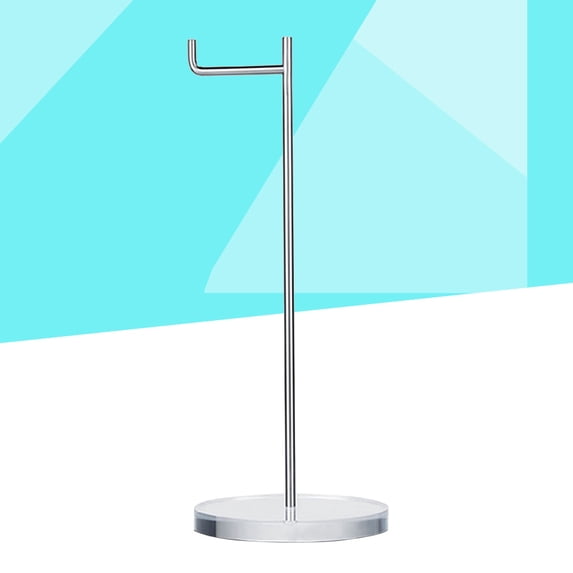 Raindrops Transparent Headphone Mount Stand with Acrylic Cable Organizer for Home Use, 1 Set