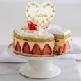 thumbnail image 1 of SHINYPASING Valentine Day Heart Cupcake Toppers Golden Acrylic 10Pcs 5.3x3.7in, 1 of 8