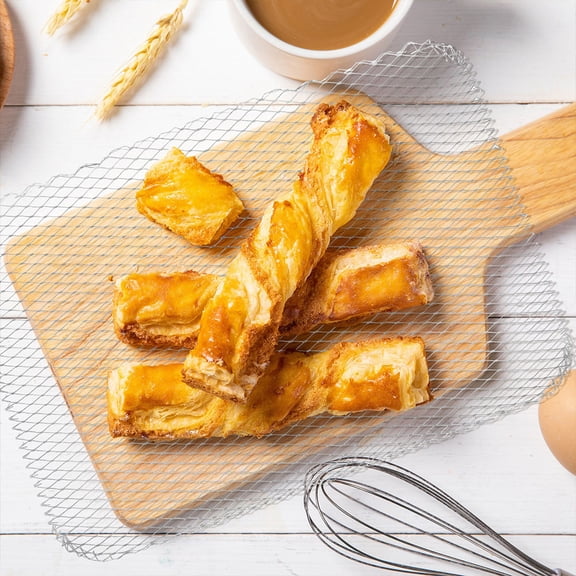 Raindrops Heat Resistant Silver Mesh Barbecue Mat for Grilling Vegetables Fish and Steaks Outdoors