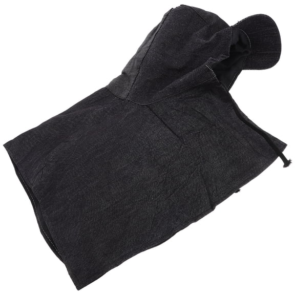 Raindrops Dustproof Work Cap Grey Denim Sunshade Hat 1Set 23.6x19.7x0.8In