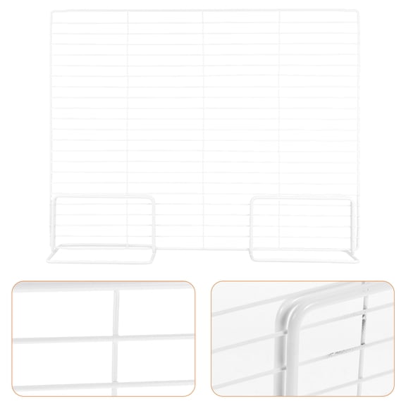 Raindrops Heavy Duty Freezer Partition Refrigerator Shelf Dividers White