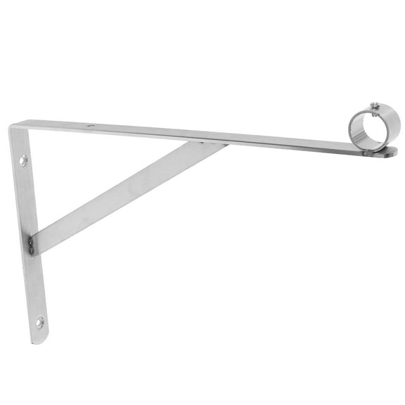 Raindrops Heavy Duty Stainless Steel Clothes Rod Bracket Wall Mounted Hanger Pole Support Clothes Hanger Support for Home Closet Organization