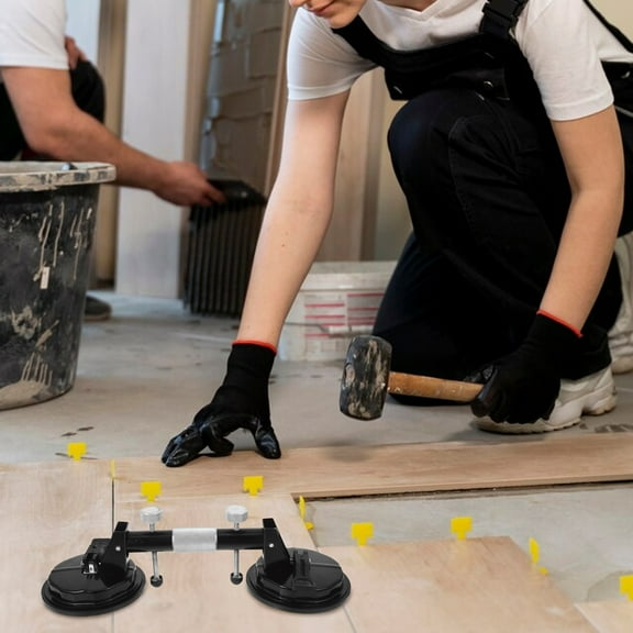 Raindrops Heavy Duty Suction Cup Glass Dual Suction Cup Floor Gaps Fixer Tile Suction Cup