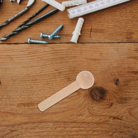 Raindrops Multifunctional Wood Hanging Hooks for Pegboard and Perforated Boards Easy Installation Light Yellow 4pcs