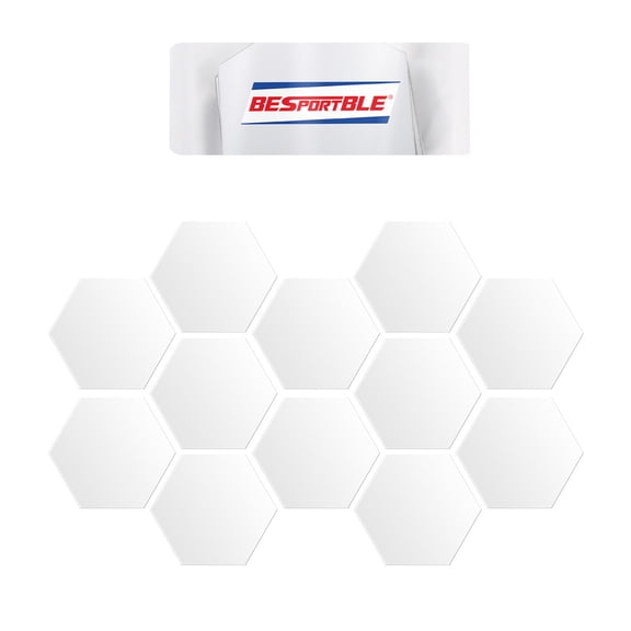 Raindrops Hexagon Mirror Wall Sticker Removable DIY Silver Acrylic Decor for Household Use 8x8cm