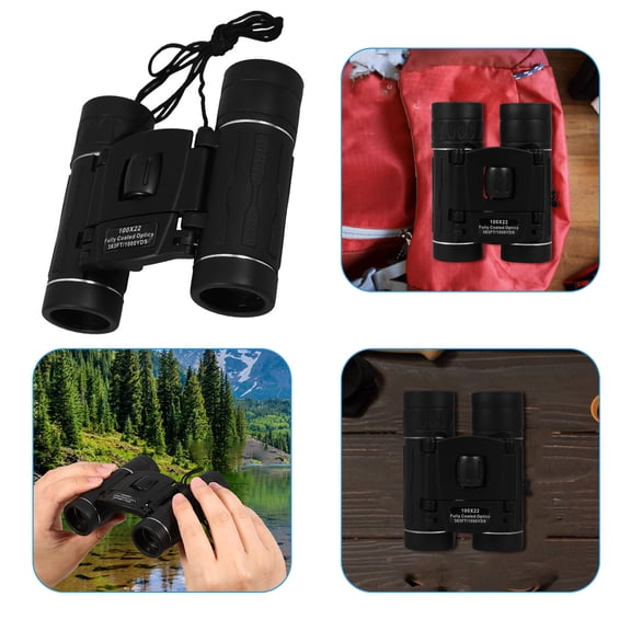 Raindrops 100x22 High Power Binocular Telescope with BAK4 Prism and Wide Eyepiece for Bird Watching and Outdoor Exploration