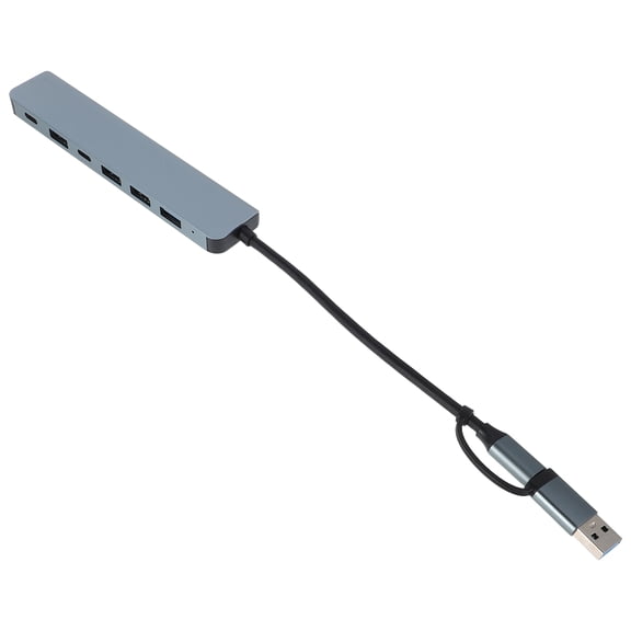 Raindrops High Speed 7-Port USB Hub Multi-Function Expansion Dock for Laptop PC Tablet Compact and Portable for Home Office Travel