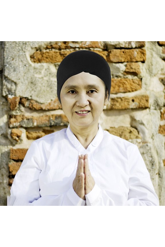 Comfortable Black Muslim Hijab Scarf Undercap Stretchy Soft Fabric for Daily Wear