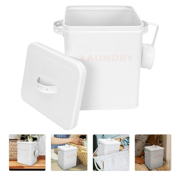 Raindrops  Holder Washing Powder Bucket Laundry Container Detergent Storage