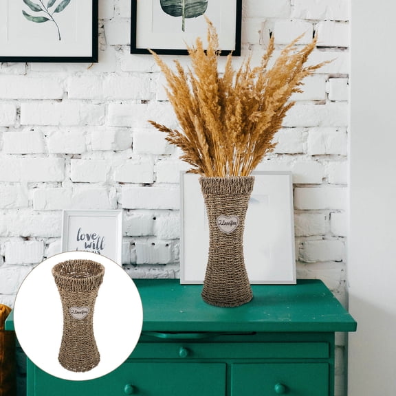 Raindrops Home Decor Accessories Seagrass Woven Vase Dining Room Decoration