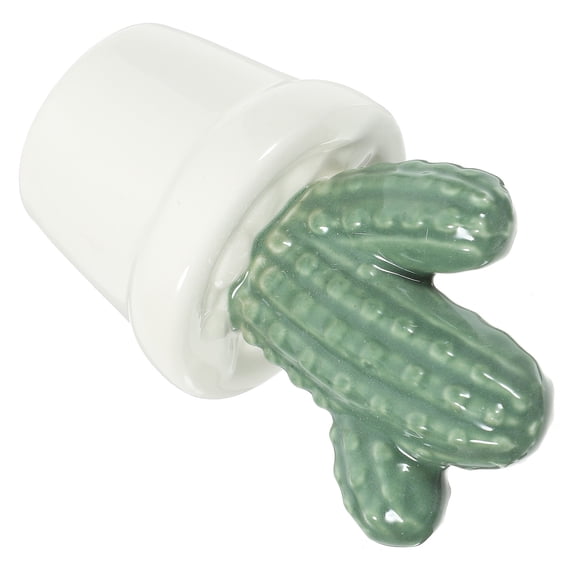 USHOBE Abstract Ornament Cactus Adornment Ceramic Table Decoration Homeowners Cabinet Decor 1Pack