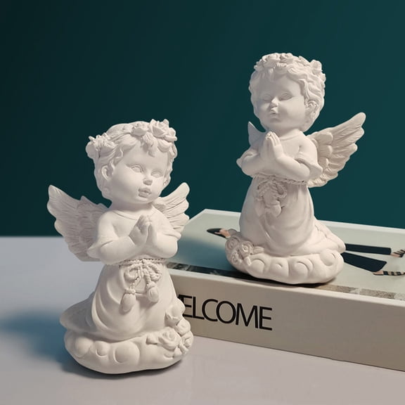 Raindrops Home Decoration Angel Statue Outdoor Sculpture Girl Baby