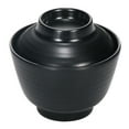 thumbnail image 1 of Raindrops Japanese Miso Soup Bowl Black Home Use 1Pcs 3.7X3.7X3.5In, 1 of 7