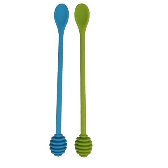 Raindrops  Honey Dispenser Pot Stirrer Kitchen Tools Maple Syrup Spoon