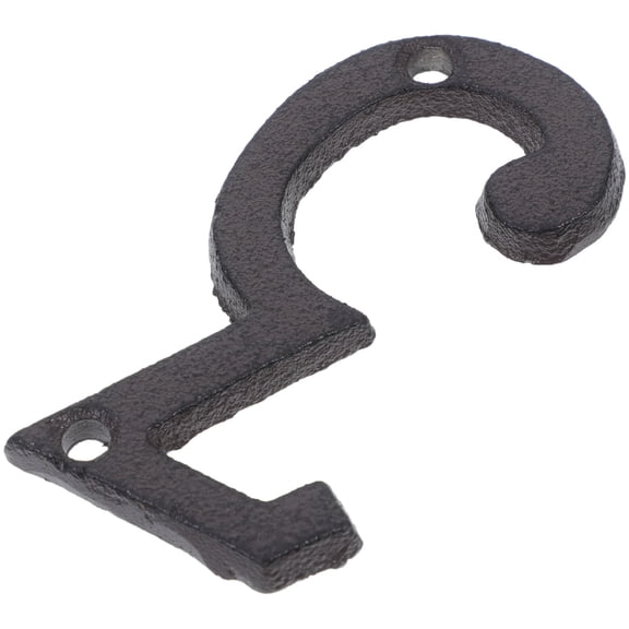 Raindrops Numbers For House Address Outside Modern Design 1 Set Cast Iron Dark Brown