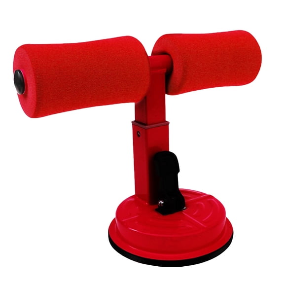 Raindrops Household Fitness Equipment Suction Cup Sit-up Assist Device Height Sit-up Assist Sit-Up Abdominal Trainer (Red)