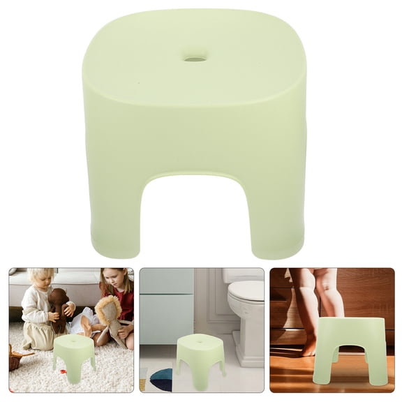 USHOBE Step Stool for Changing Shoes Light Green PVC 1Pack
