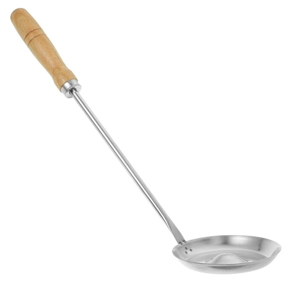 Raindrops Household Long Handle Spoon Frying Mold with Wooden Snack Maker