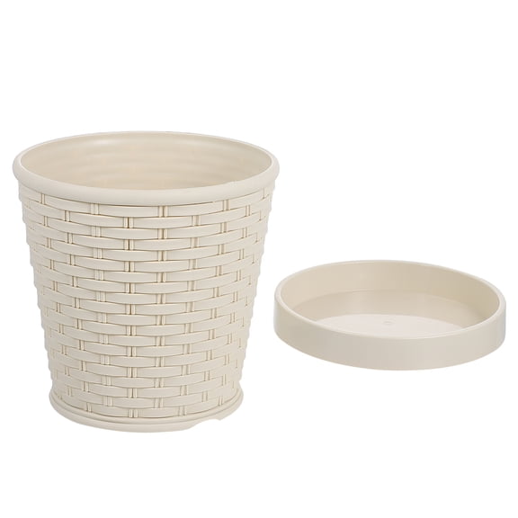 Raindrops Household Plant Container Outdoor Flower Pot Palm Potted Succulent Beige