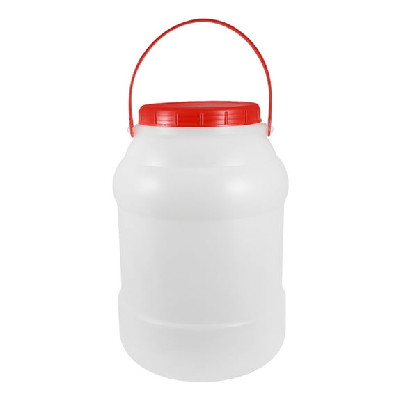 Raindrops White HDPE Storage Bottle with Thick Walls for Liquids 12L Gallon Jug Suitable for Various Uses