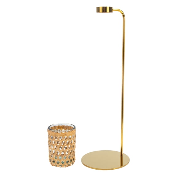 Raindrops Single Stem Vase Hydroponics Vase Metal 1 Set 11.8x3.9in V-Shaped Stand