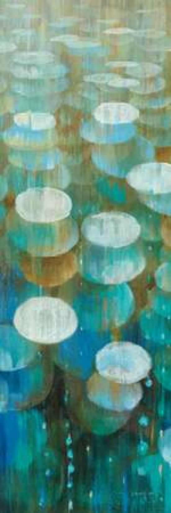 Raindrops II Canvas Art - Danhui Nai (8 x 24)