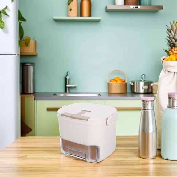 Ivory Raindrops Ice Bucket with Plastic Freezer Tray, Perfect for Kitchen and Party Use