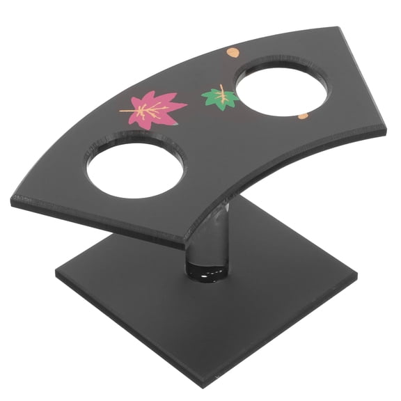 Raindrops Ice Cream Cone Stand Reusable Sushi Roll Display Holder Decorative Dessert Display Stand(2 Holes)