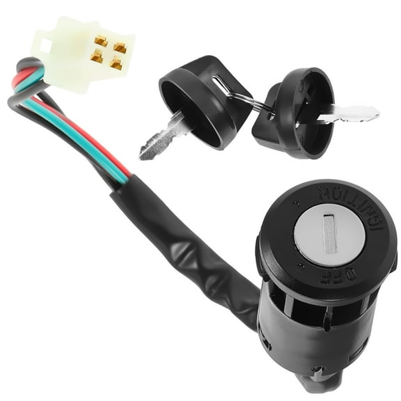 Raindrops  Ignition Starter Switch Universal with Key Push Button Rocker Motor Bike