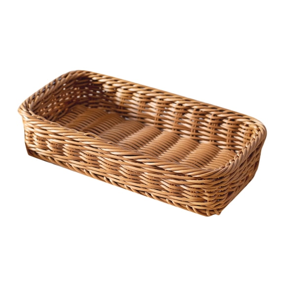 Raindrops Imitation Rattan Storage Basket Woven Cutlery Utensil Seasoning Bottle Organizer