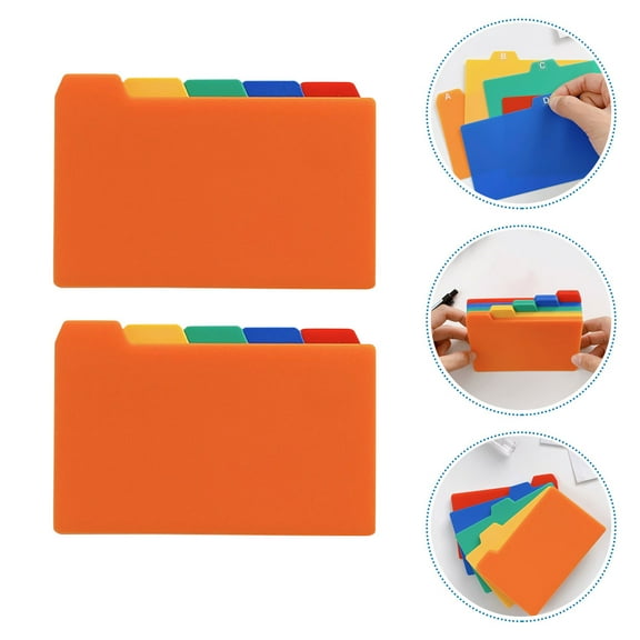 Raindrops Plastic Index Card Dividers with Writable Tabs for Notebooks, Organizers, and Office Supplies