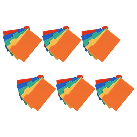 Raindrops Plastic Index Card Dividers with Writable Tabs for Notebooks, Organizers, Office & School Supplies, and Reusable
