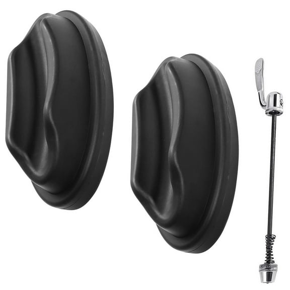 Raindrops Indoor Cycling 1Set Bike Front Wheel Riser Block in Black Plastic with Quick Release and Non-slip 23x11.5in