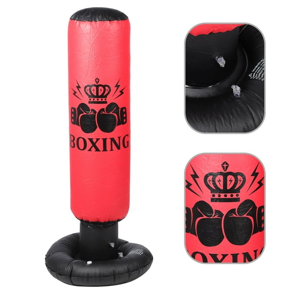 Raindrops Inflatable Boxing Post 1Pack Standing Design Toy For Kids And Agility Improvement 160x65cm
