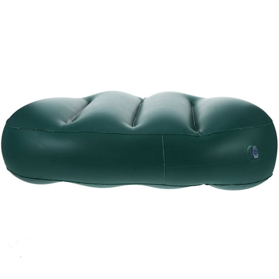 Raindrops Inflatable Cushion 1Set Dark Green Rectangular PVC Anti-fatigue Paddling Cushion for Kayaking